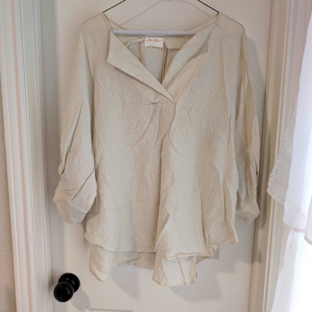 3/$10 Allie Rose Cream Blouse